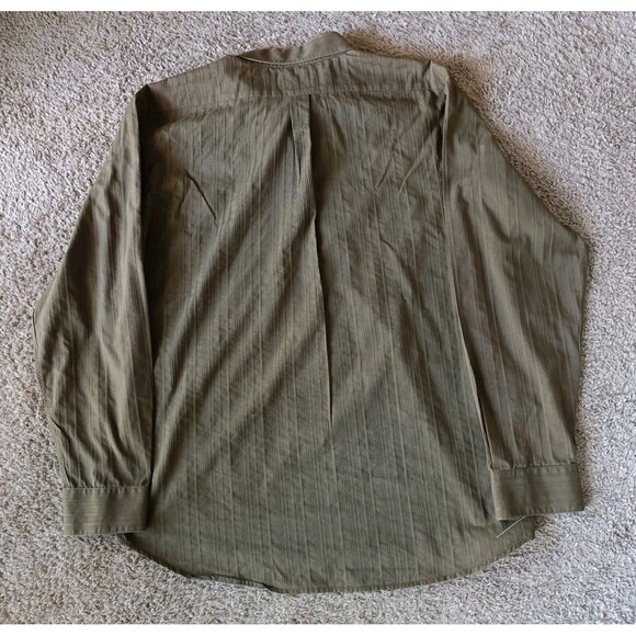 VOLCOM Tailored Fit Mens Olive Green Long Sleeve Shirt Men's 2XL - Picture 5 of 7